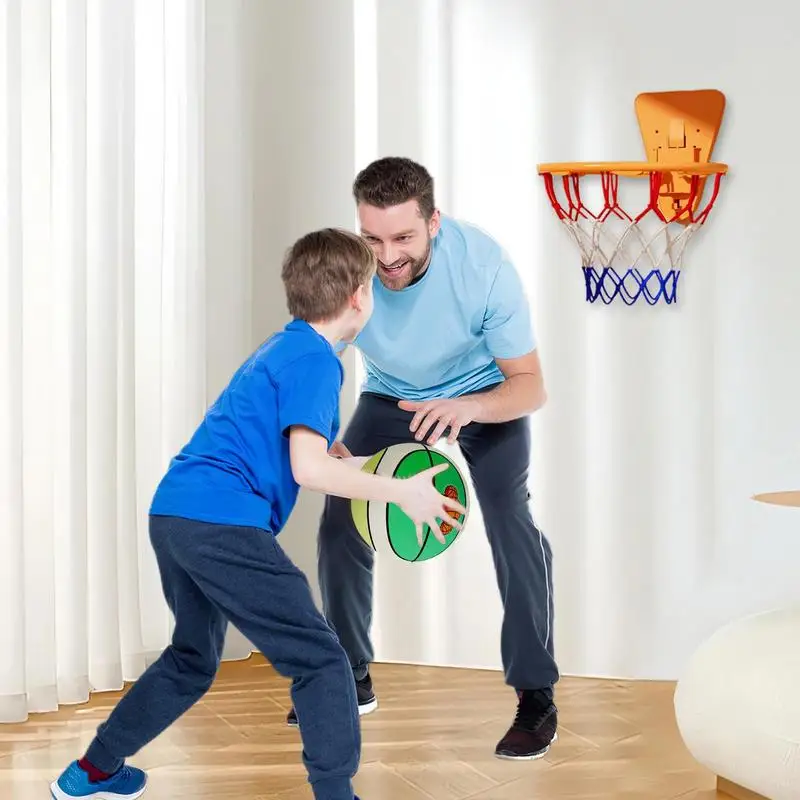 실내 농구 무소음 소프트 농구 실내 폼 장난감 (3-12세용) 충격 흡수 스펀지 볼 어린이 팀 연습용 바닥