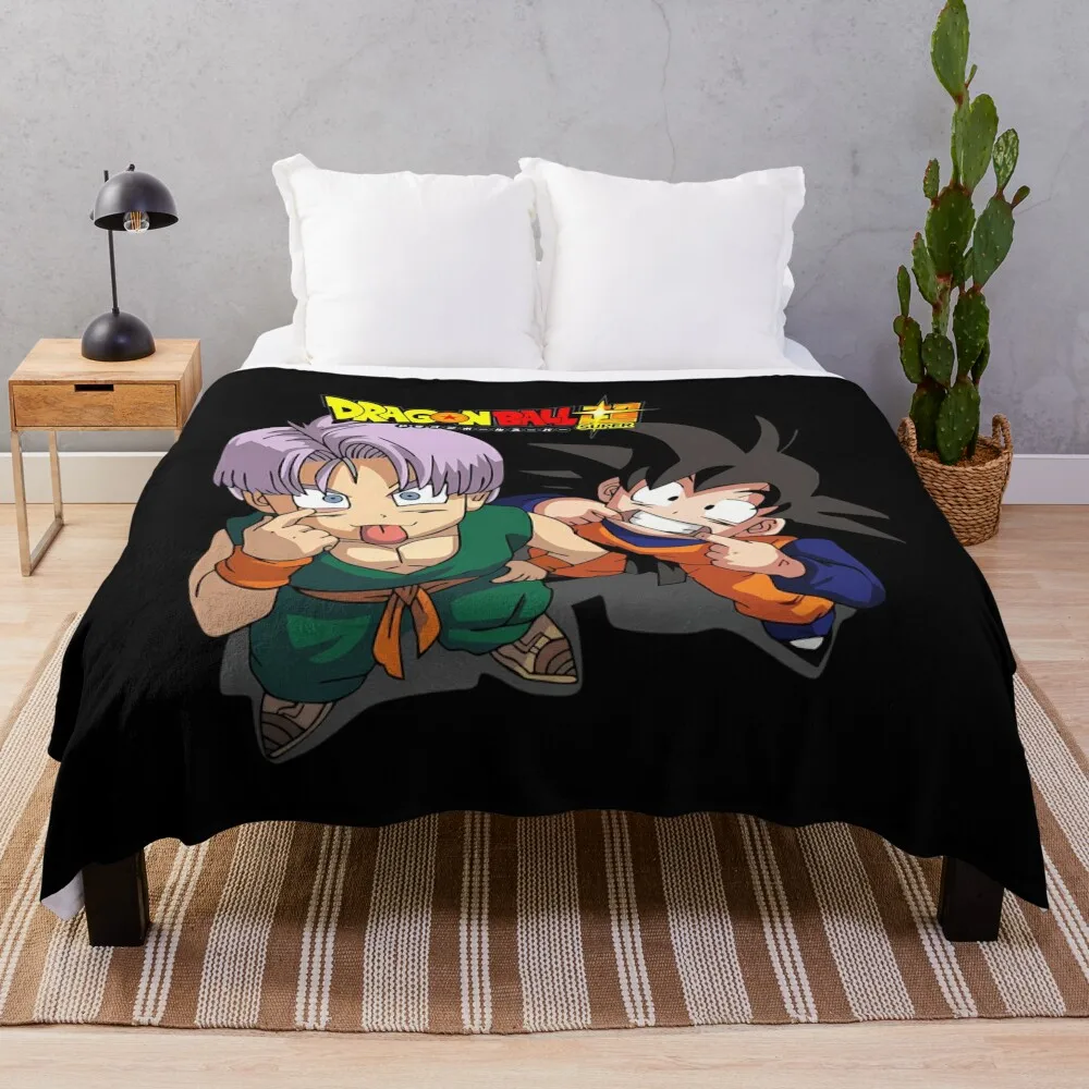 

trunks goten funny \t Throw Blanket Winter beds Custom Blankets