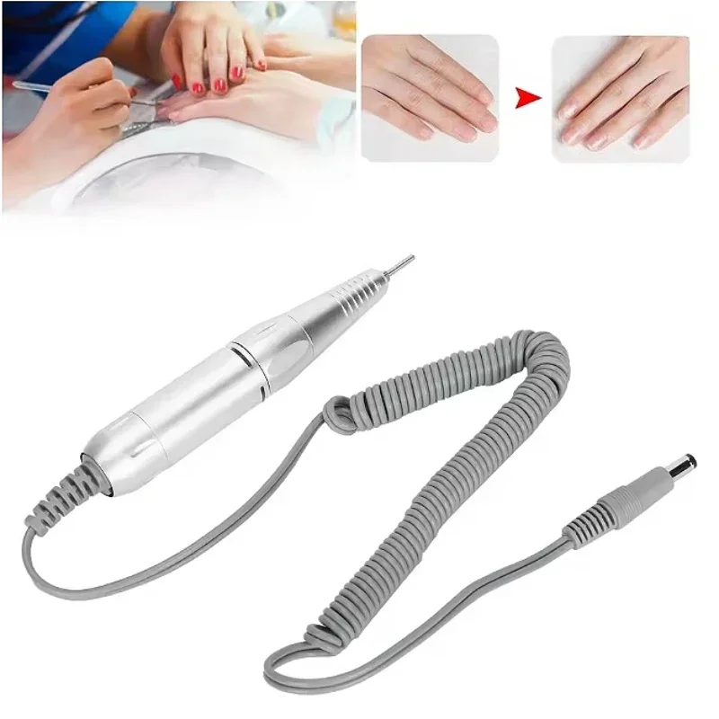 

Электрическая дрель для ногтей, ручка, пилочка, шлифовальная машина для маникюра, педикюра, инструмент постоянного тока и 5-контактный разъем, аксессуары для дрели для ногтей