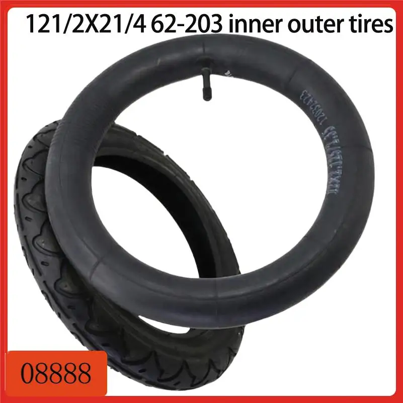 

12.5x2.25 inch 62-203 bicycle tire set with inner tube for electric bike and scooter pneumatic wheels