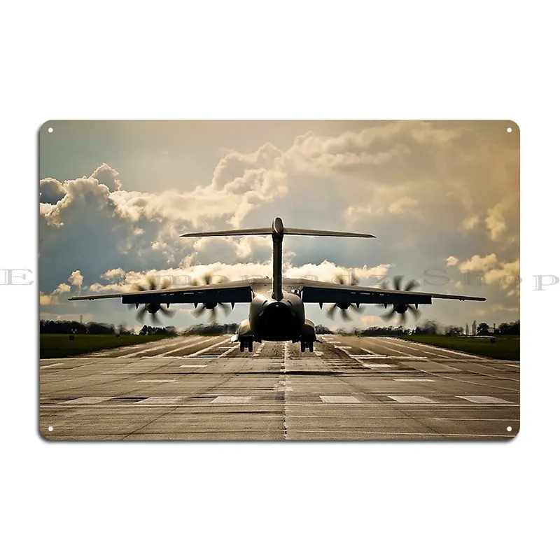 Airbus Atlas A400m Metal Signs Retro Garage Personalized Kitchen Design Tin Sign Poster