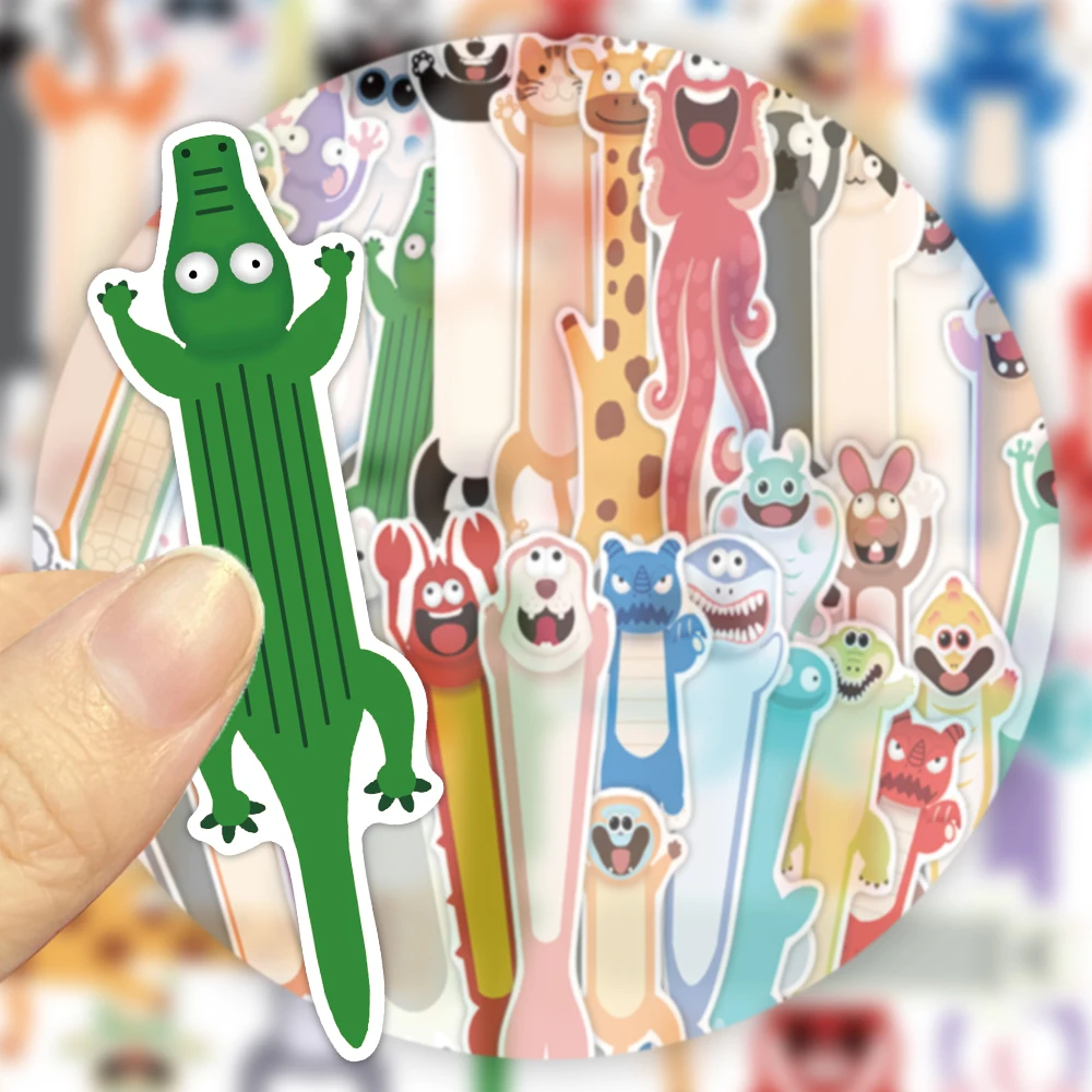 30PCS Cute Funny Animal-shaped Bookmark Creative Designs Giraffes Crocodiles Shark Perfect Marking Page Book Gift Bookmark