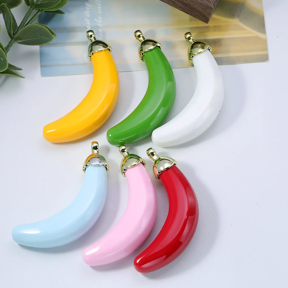 

Cordial Design 40Pcs 20*69MM Acrylic Charms/Paint Effect/DIY Pendant/Banana Shape/Hand Made/Jewelry Findings & Components #18710