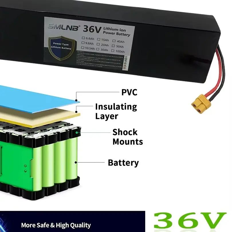 

High-power Kugoo 36V 10S3P S2/S3/S4 9800mAh 18650 battery pack electric scooter with BMS board battery pack