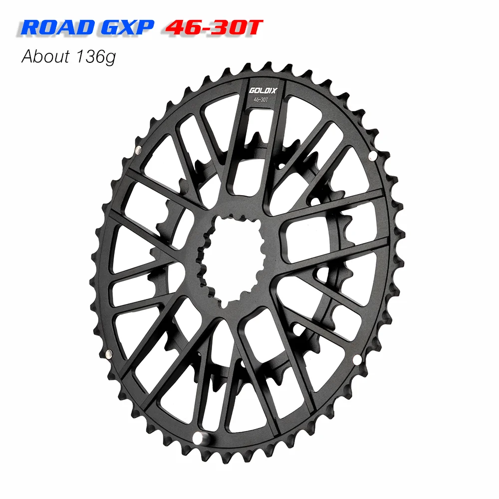 GOLDIX 48-32T 46-30T specification road bicycle crank set disc suitable for SHIMANO and SRAMGXP\'s 10 speed 11 speed 12 speed