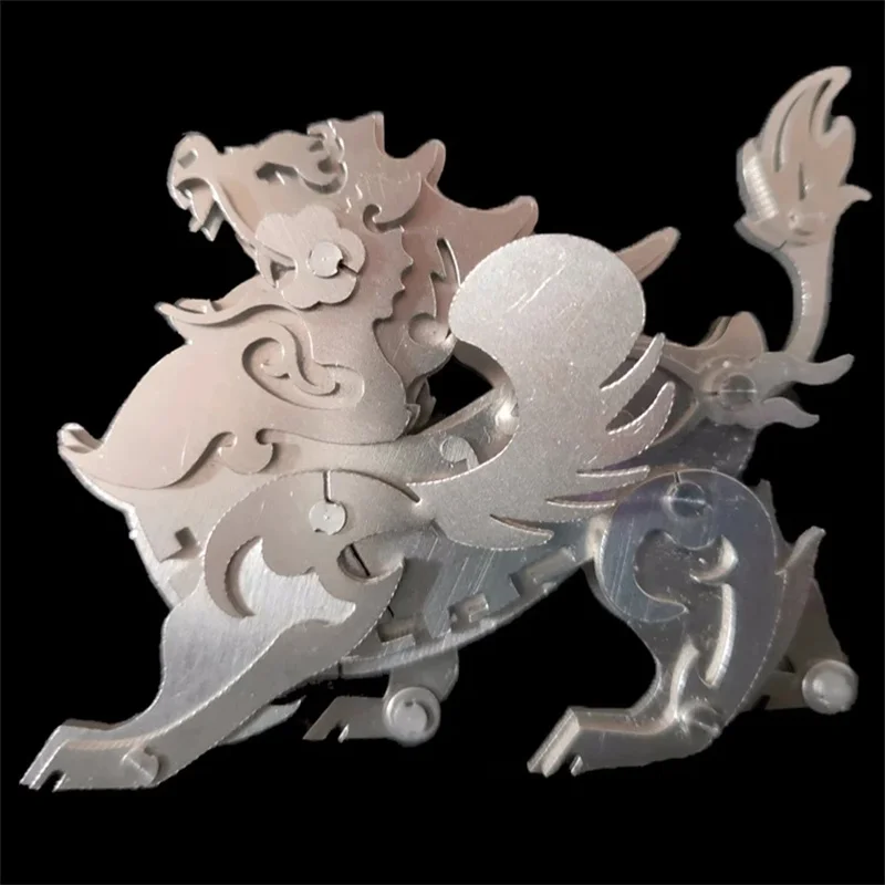 

DIY Metal Pixiu Model building Kit 3D Mechanical Ancient Divine Beast Models DIY Assembly Animals Toys for Kids Gift -26PCS