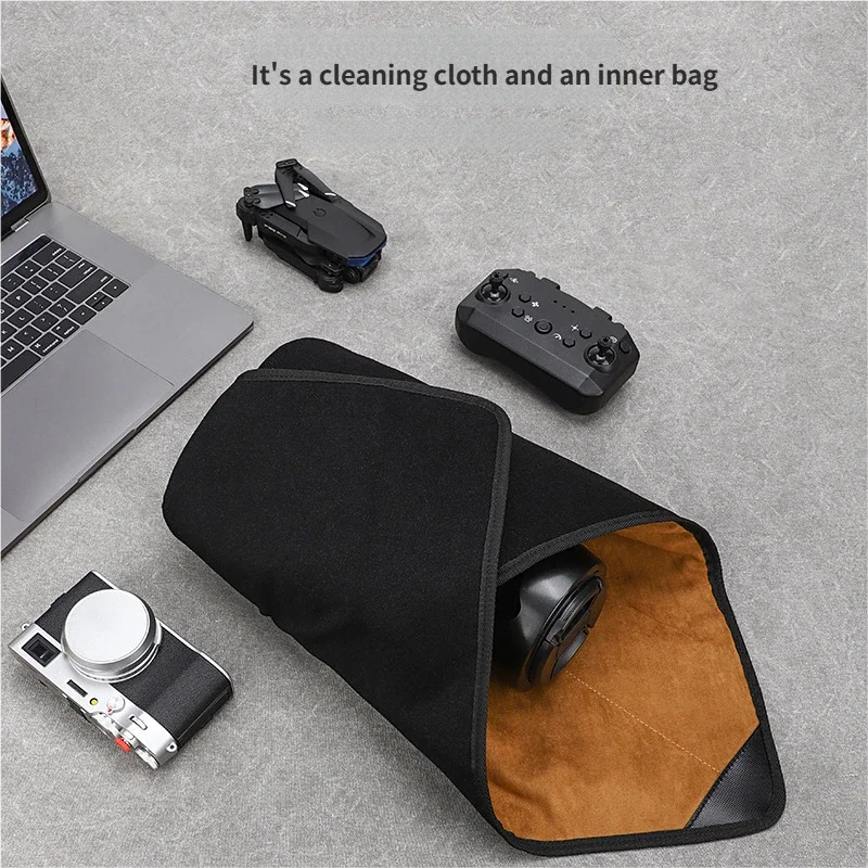Camera Protective Wrap Magic Self-Adhesive Cloth Anti-scratch Lens Pouches Protective Cloth for DSLR Camera Lens Phone Laptop