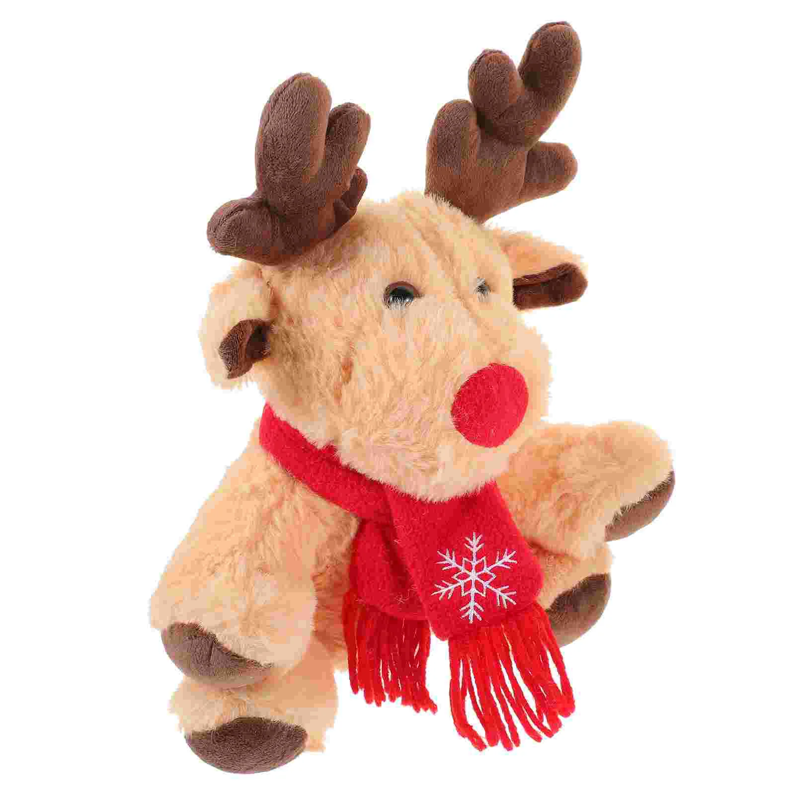 

29 Cm Baby Toy Toys Elk Small Animals 2900X2300X1500CM Christmas Themed Plush Xmas Brown