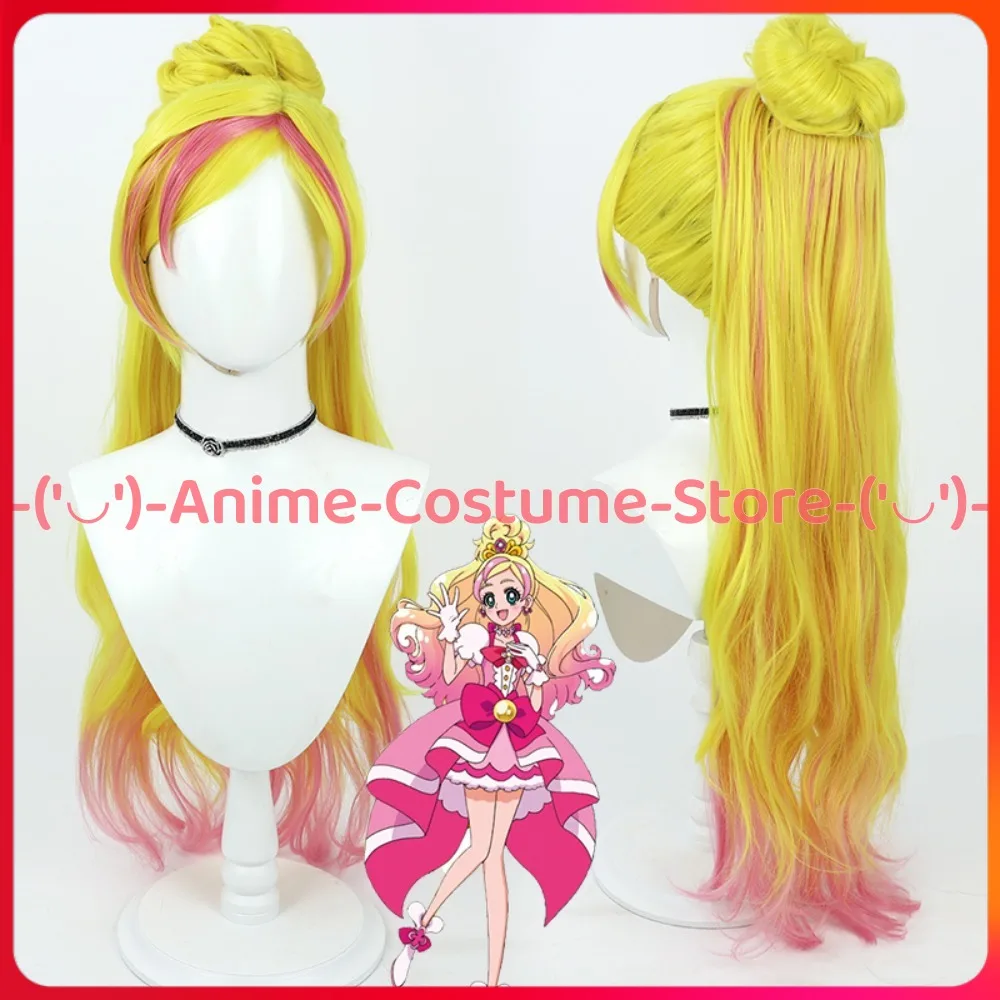 

Pretty Cure Haruno Haruka Cosplay Wig Ponytail Anime Game Character Halloween Carnival Party Wigs Heat Resistant Synthetic Hair