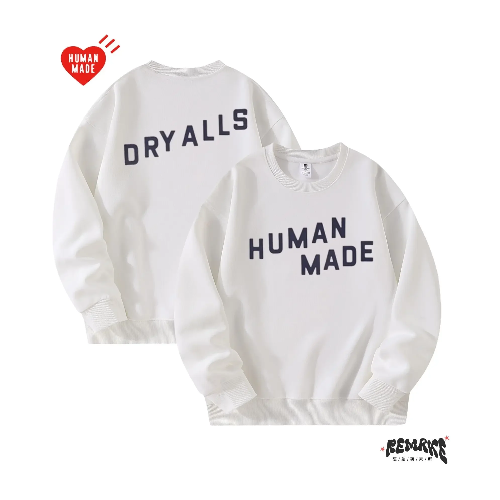 2025 Otoño Invierno Réplica de impresión de gama alta Sudadera unisex con cuello redondo Ropa casual de lujo de moda