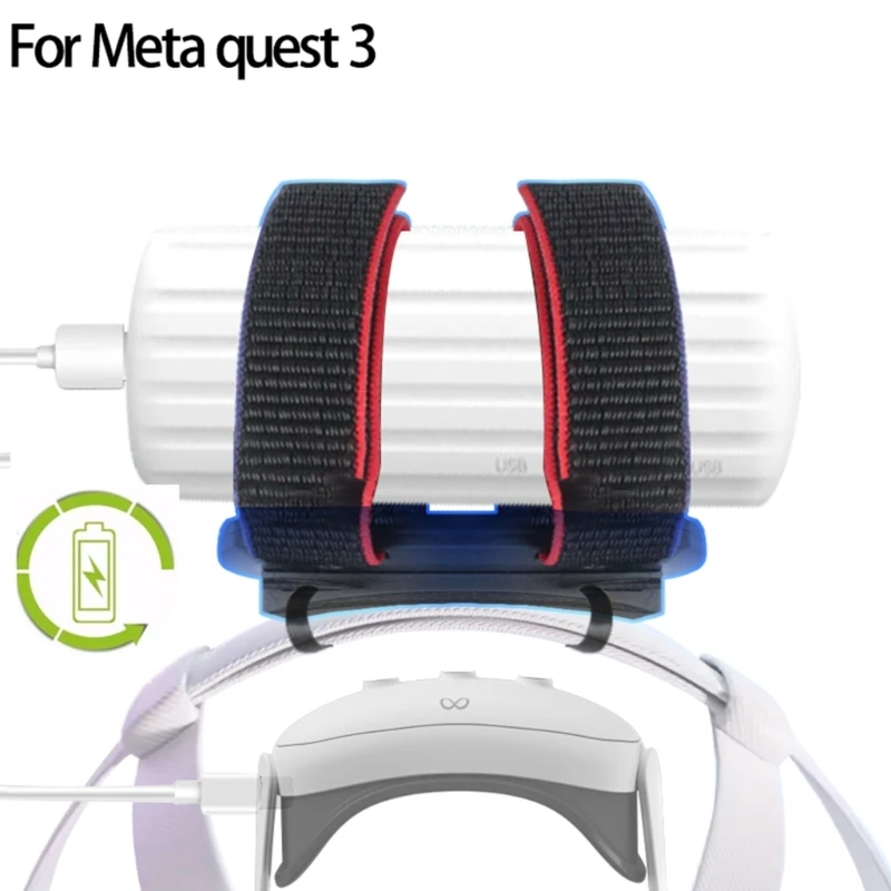 สายรัดศีรษะสำหรับ Meta Quest 3 VR สายรัดทดแทนที่ปรับได้ - แถบคาดศีรษะช่วยเพิ่มการรองรับและลดแรงกดศีรษะใน VR