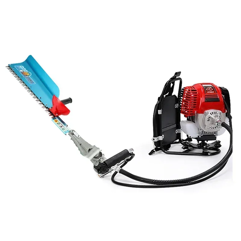 Two-Stroke Gasoline Double-Blade Light Hedge Trimmer Tea Tree Trimmer Backpack Garden Thick Branch Trimmer Electric Tools 78CC