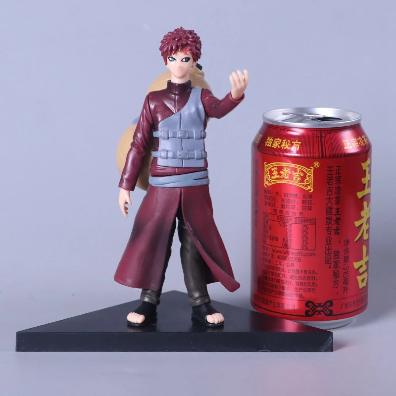 19CM Anime Naruto Shippuden Figure Gaara Big Gourd Standing Model PVC Desktop Collection Children's Toy Birthday Gift