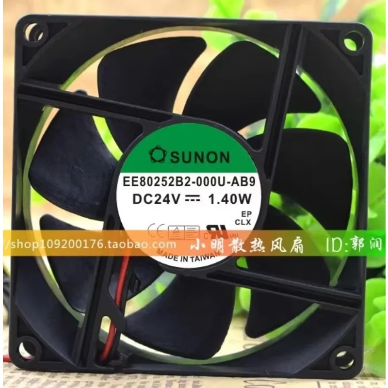 

Новый вентилятор-кулер для SUNON EE80252B2-000U-AB9, 24 В, 1,40 Вт, инверторный охлаждающий вентилятор 80*80*25 мм