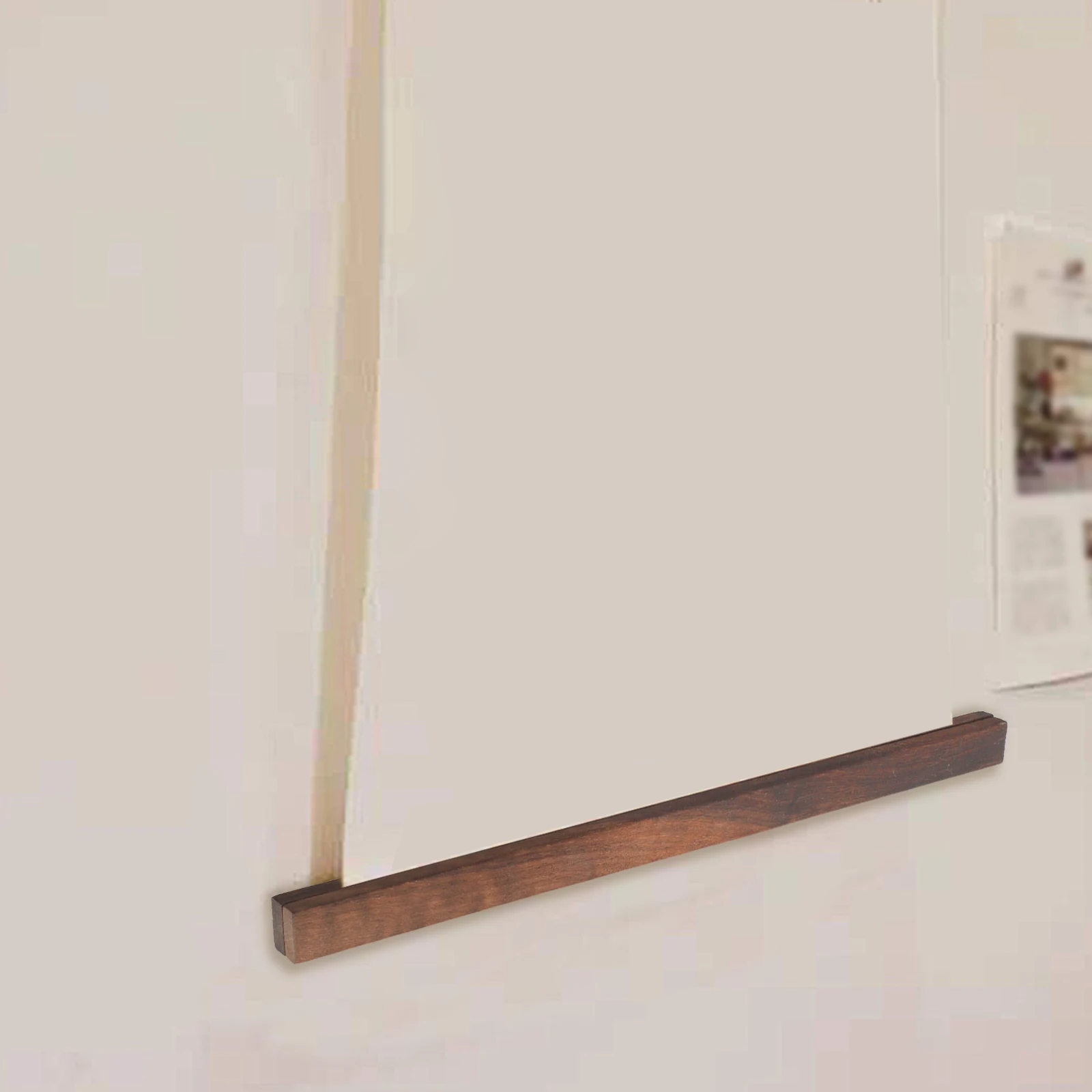 Walnut Magnetic Wooden Poster Hanger Easy to Assemble and Hang Suitable for Various Sizes of Posters or Scroll