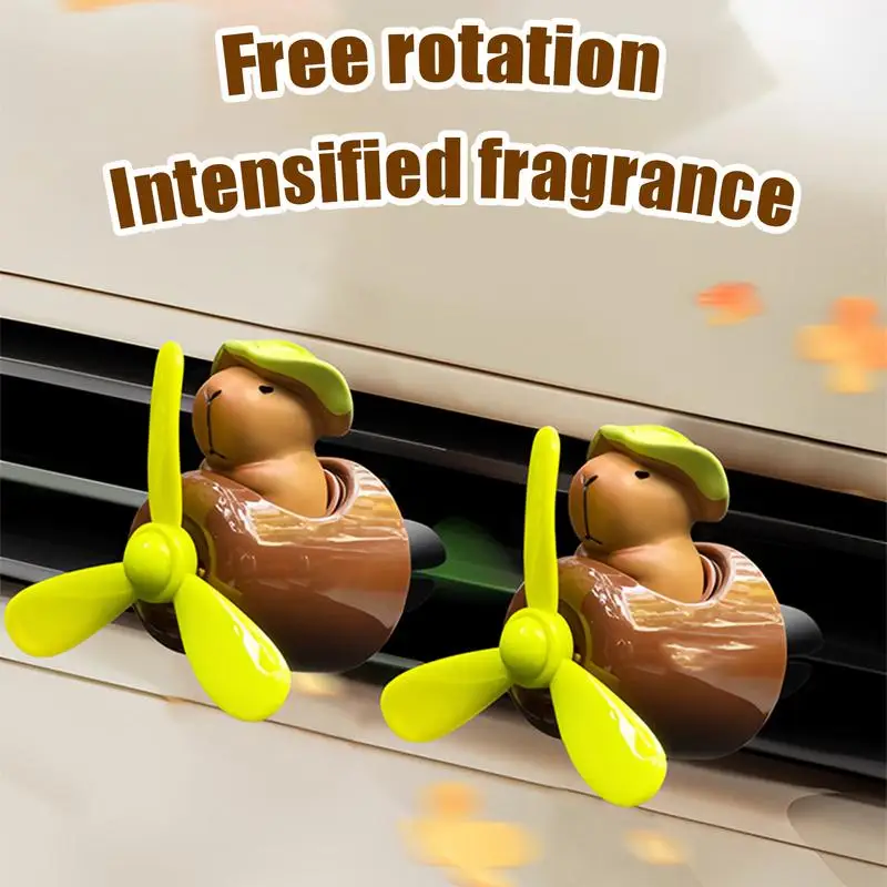 Air Freshener For Car Capybara Pilot Shape Car Air Outlet Odor Eliminator Lasting Long Interior Air Freshener For Sedan - view 2