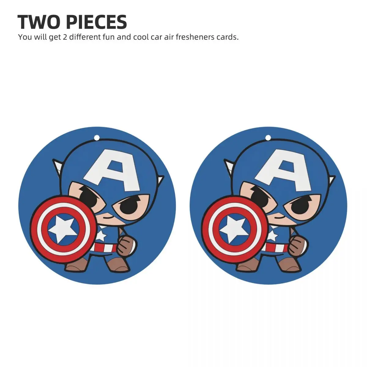 2PCS Captain America Air Freshener for Car Interior Accessories Fragrance Perfume for Cars SUV Trucks