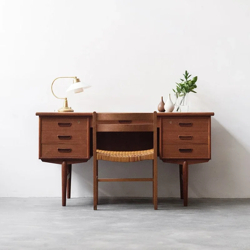 Desk writing desk black walnut cherry wood