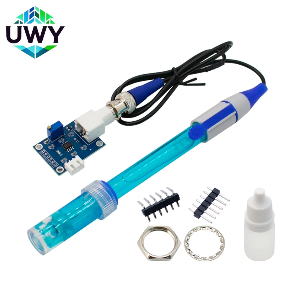PH Value Detection Sensor Module Monitoring Control Board BNC PH Electrode Probe For Arduino
