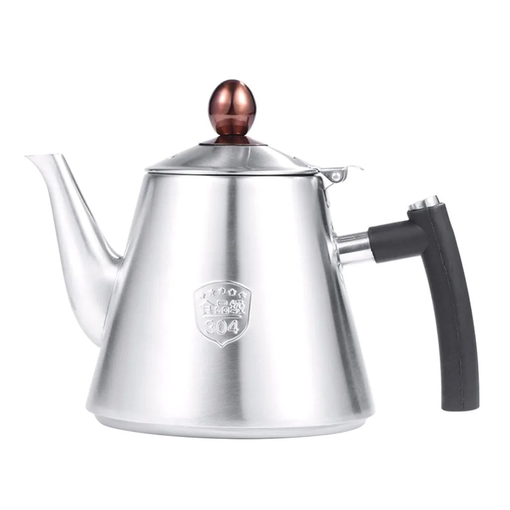 Blesiya Stainless Teapot Tea Pot Coffee Water Kettle Induction Stovetop Safe