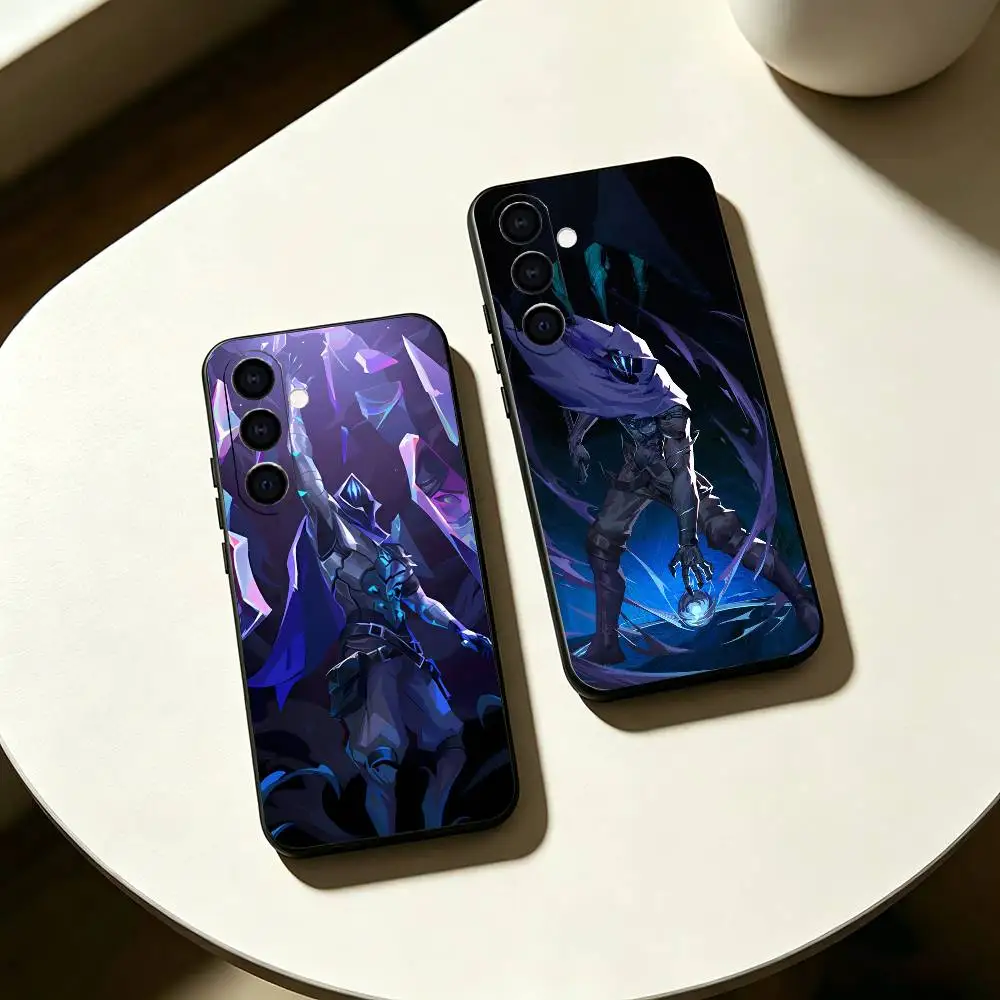 Game V-Valorant O-Omen Phone Case For Samsung Galaxy A73,A72,A71,A70,A53,A52,A51,Others Soft Black Cover