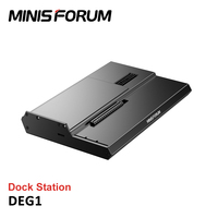 MINISFORUM DEG1 External GPU Dock Station Support ATX SFX Standard Power Supplies PCIe4.0*4 Expansion Interface Oculink Graphics