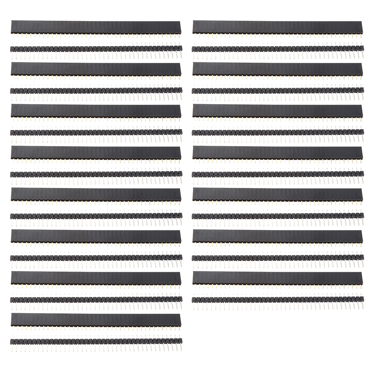 connector 30 Pcs 40 Pin 2.54mm Male & Female Pin headers Plug connector for Prototype Shield