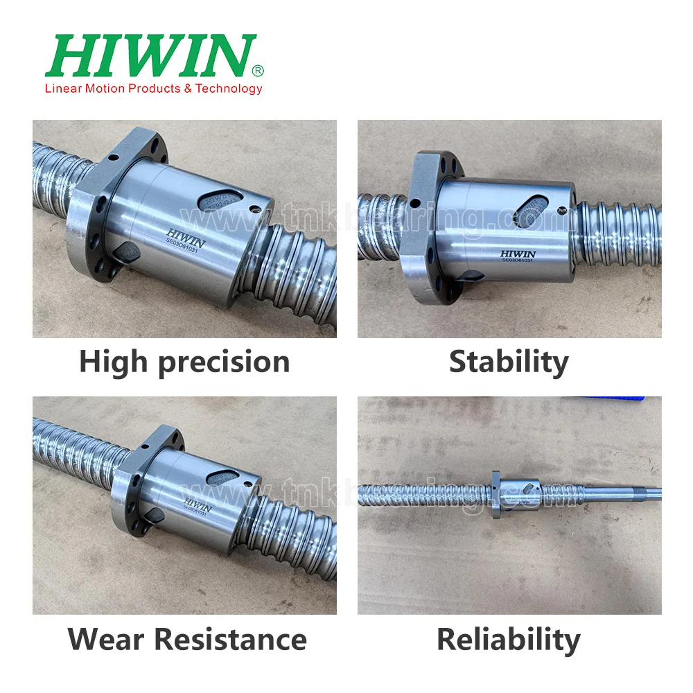 تايوان HIWIN أجزاء آلات البناء الكرة المسمار دليل خطي CNC عدة 2500 مللي متر ارتفاع تحميل الجوز SFU 2005 1500 مللي متر الموضوع Ballscrew