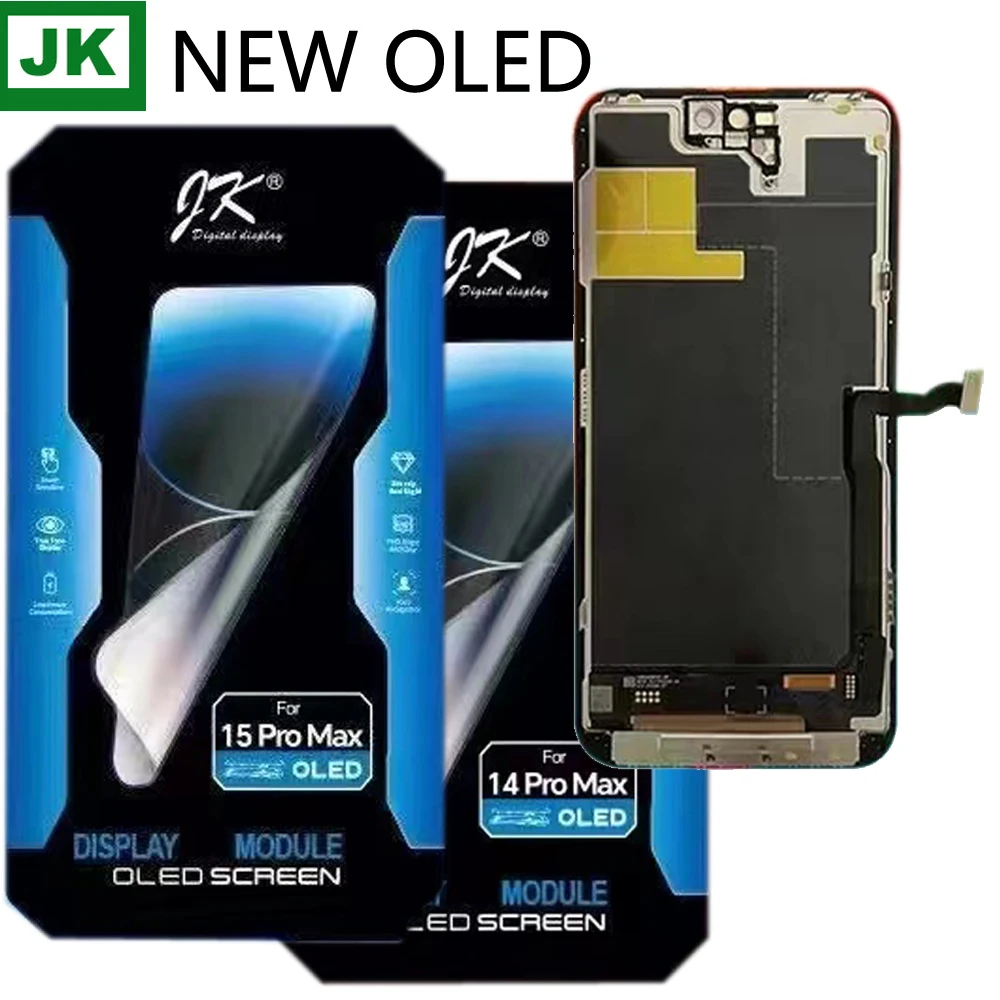 JK OLED شاشة الكريستال السائل بانتيلا استبدال آيفون 11Pro 12PRO 13 14 15 16 14Pro 15Pro ماكس محول الأرقام شاشة تعمل باللمس كاملة #2