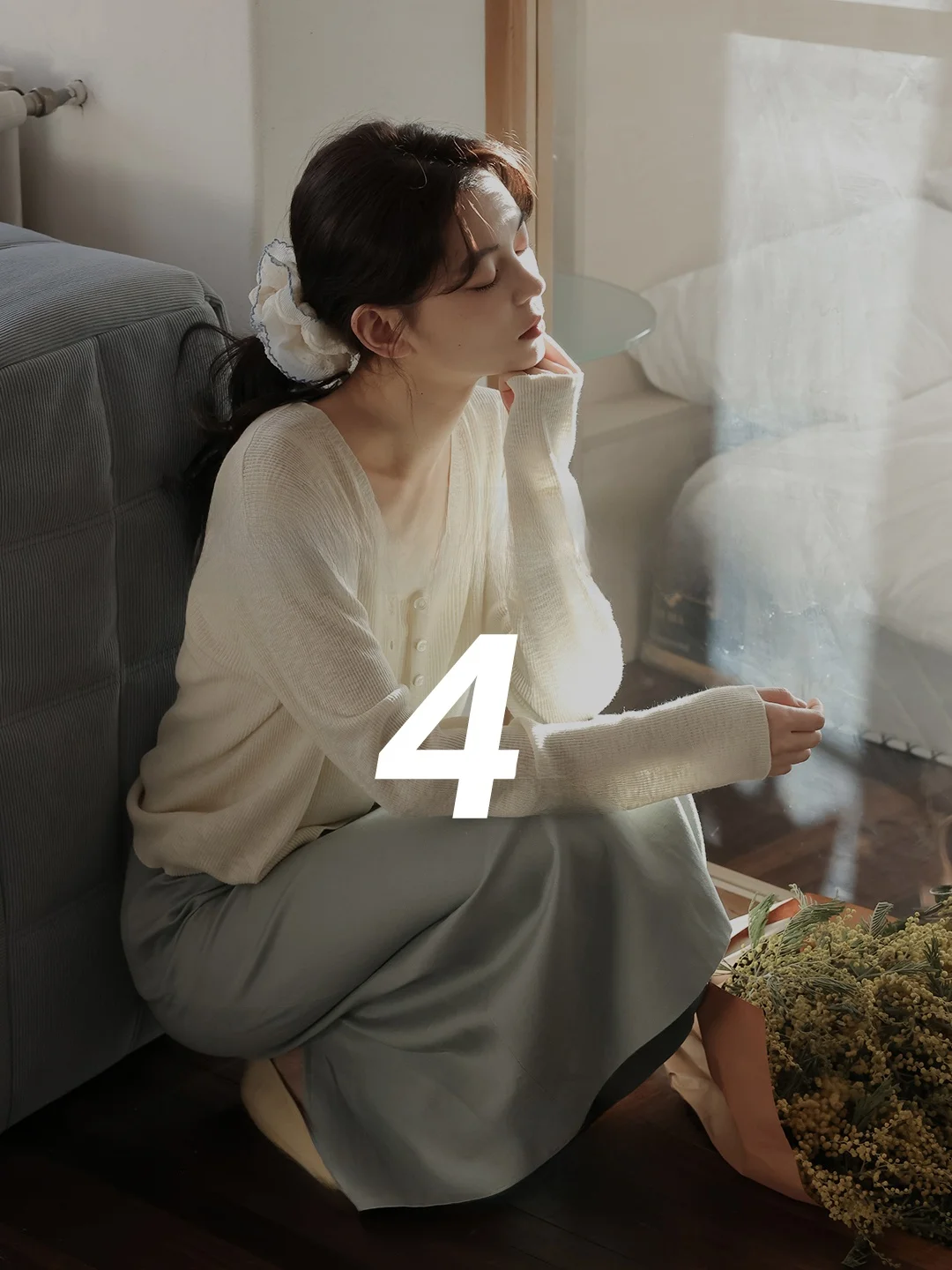 

Spring Edition 38 Refre Weekly Collection Knitted Sweater Open Cardigan Series Women's Faion Knittedwear