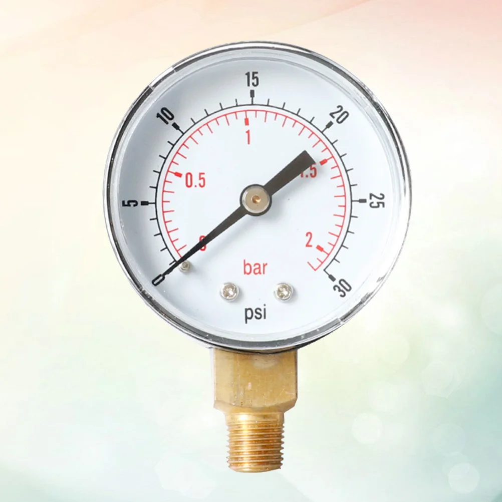 

0-30 Psi 0-2 Bar Metal Outer Case Pressure Gauge Mini Size Oil Gas Npt Compressed Air Pressure Gauge