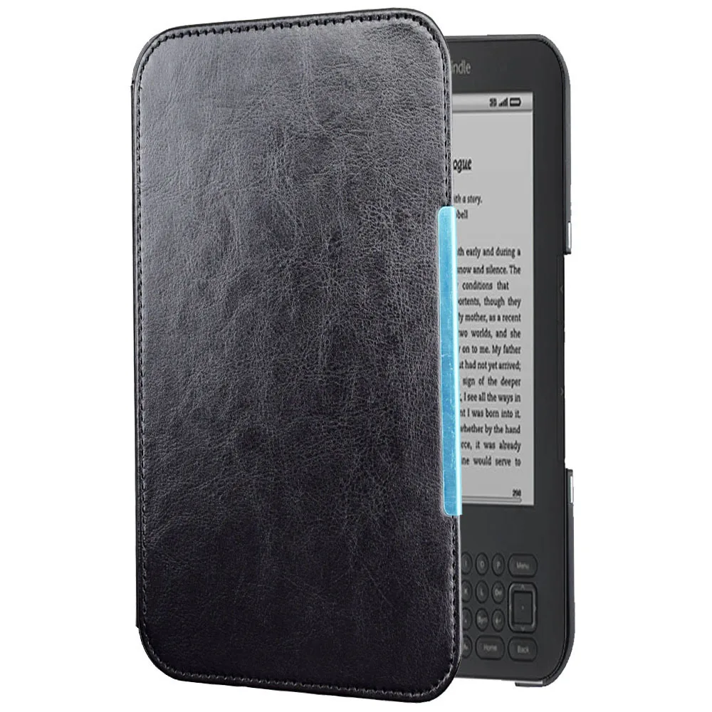 

Чехол для клавиатуры Amazon Kindle, третья модель D00901, чехол 6 дюймов — сверхлегкий, тонкий, противоударный, кожаный, защита от падения