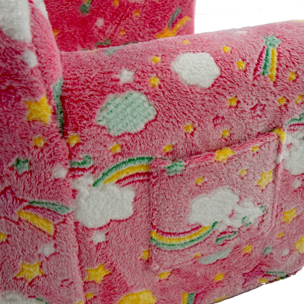 Kindersofa mit Tragegriff und Seitentaschen. Kindersessel. Leichter Kindersofastuhl – Detail 4