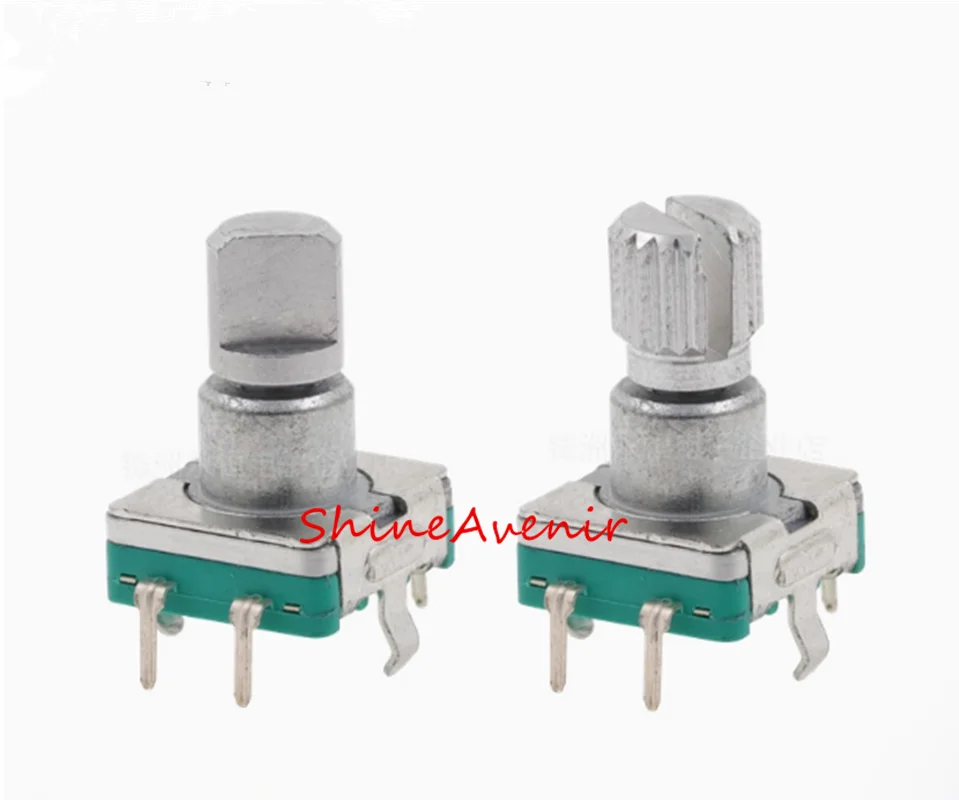 10PCS Car DVD navigation potentiometer/car DVD volume switch/360 ° encoder/volume switch EC11 shaft diameter 6mm