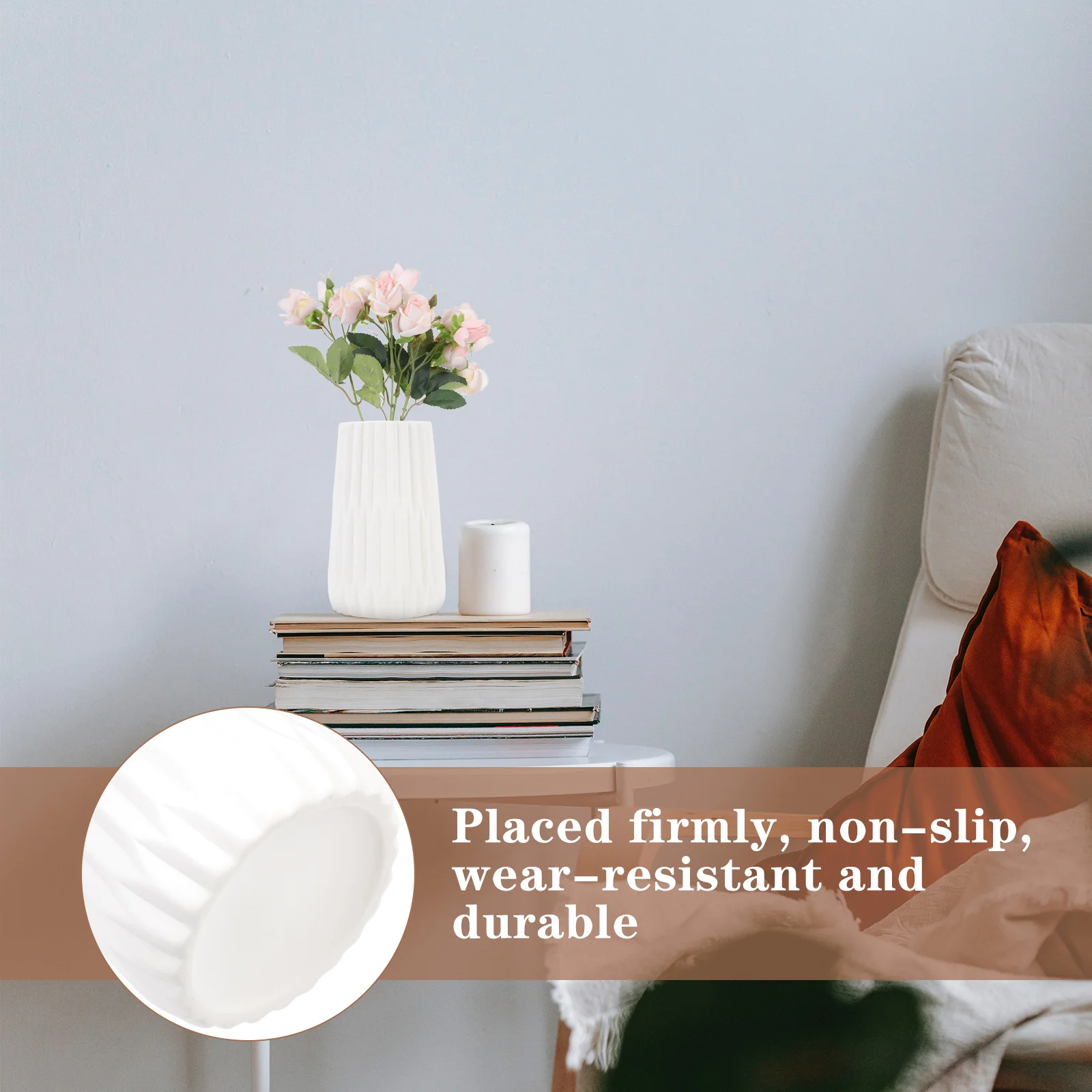 

Desktop Vase for Home Decoration Porcelain Floral Ceramic Decorative Simple Style