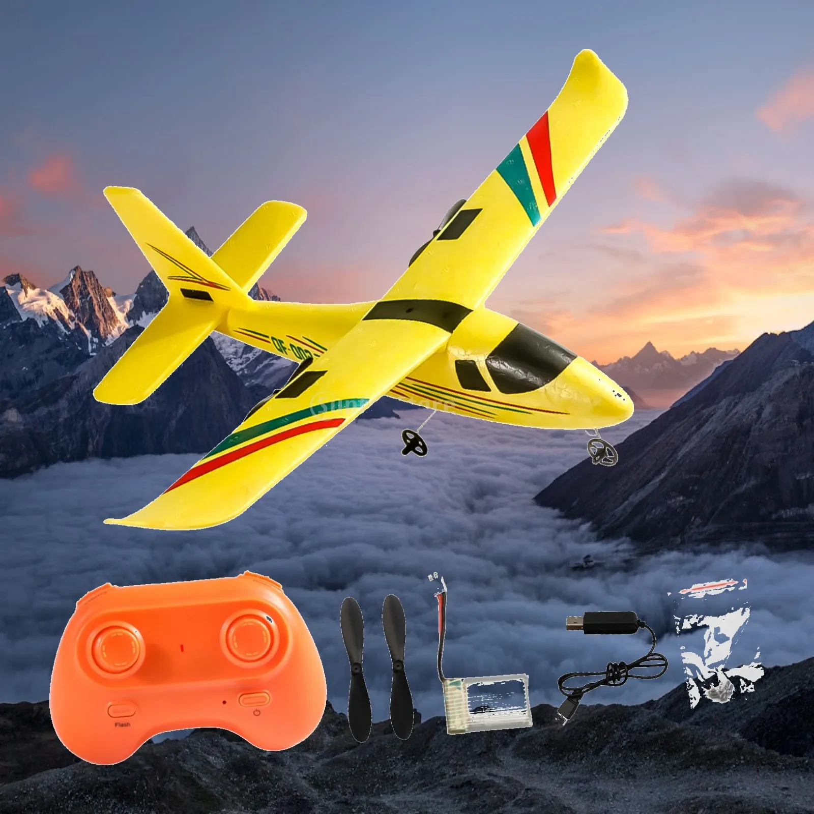 Remote Control Airplane, Ready to Fly, 2 Channels, for Girls, Boys, Kids,