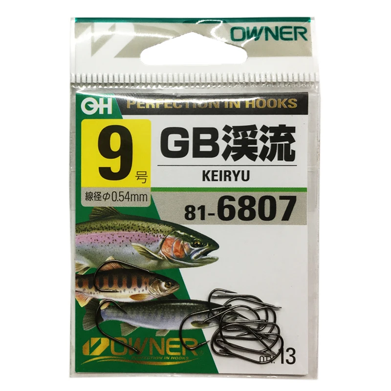 Owner Fishing Hooks 816807 KEIRYU Anzol High Strength Black Stream River Barbed Fishhook Carp Fishhook Peche Ganchos Pesca Owner