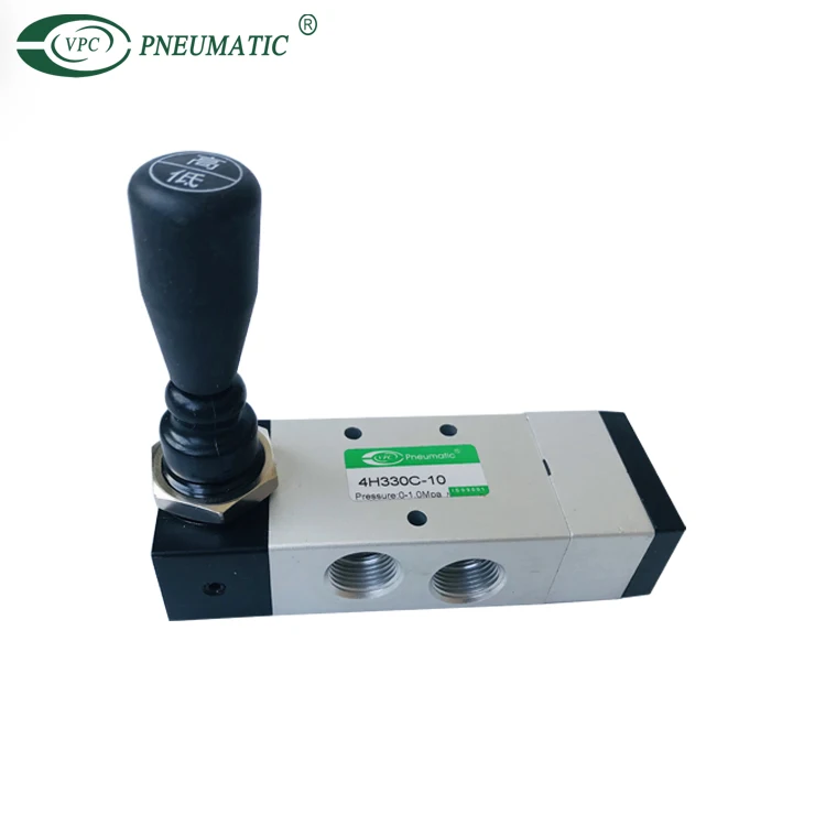

4H330C-10 3/8 Pneumatic Hand Push Valve