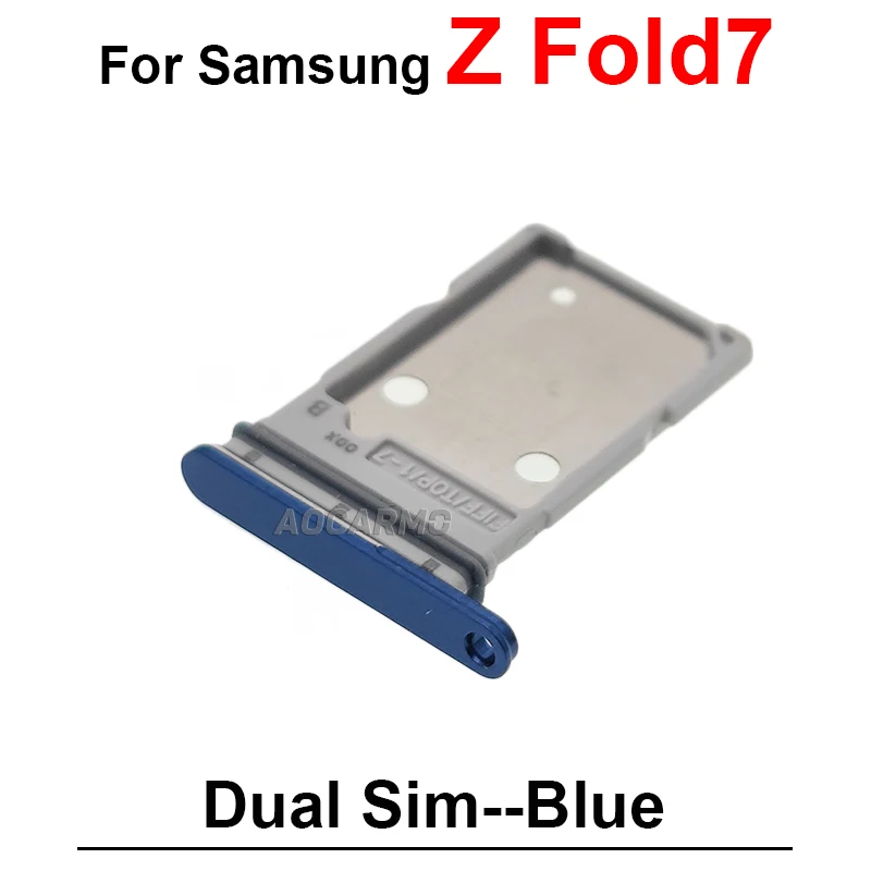 Dual Sim Tray Single Sim Card Sim Holder Slot For Samsung Galaxy Z Fold7 Fold 7 SM- F966 Repair Replacement Part