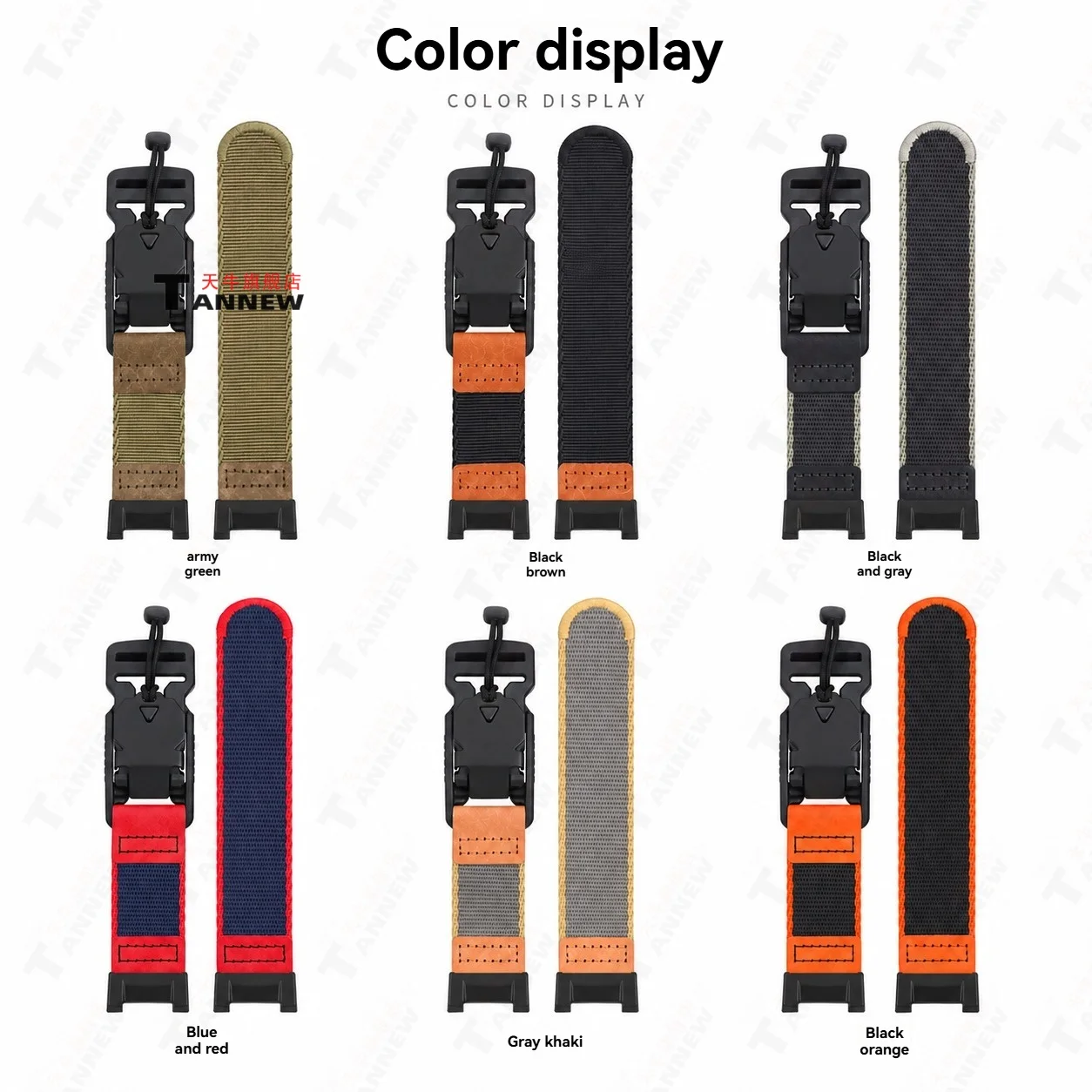 Woven Nylon Watch Strap for Casio G-Shock Mudmaster GWG-B1000 Lightweight Waterproof Sport Replacement Band Outdoor Wrist Strap - view 6
