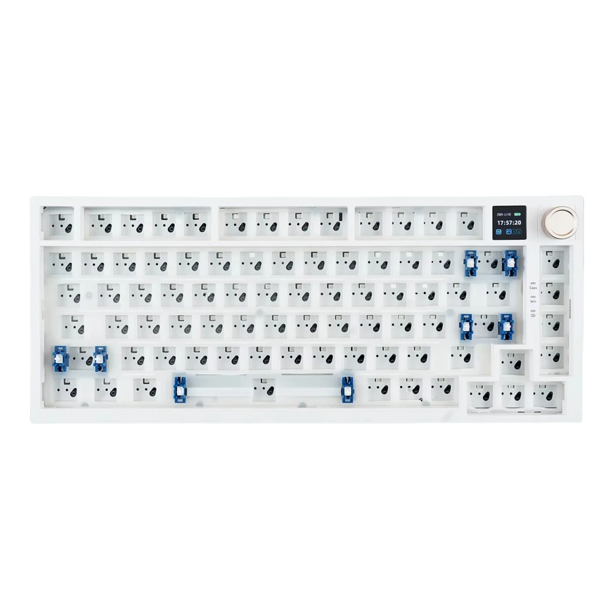 

008 MK75 Plus Mechanical Keyboard DIY Kit Hot Swappable 75% Layout With Display GASKET Structure Barebone Gaming Keyboards Bareb