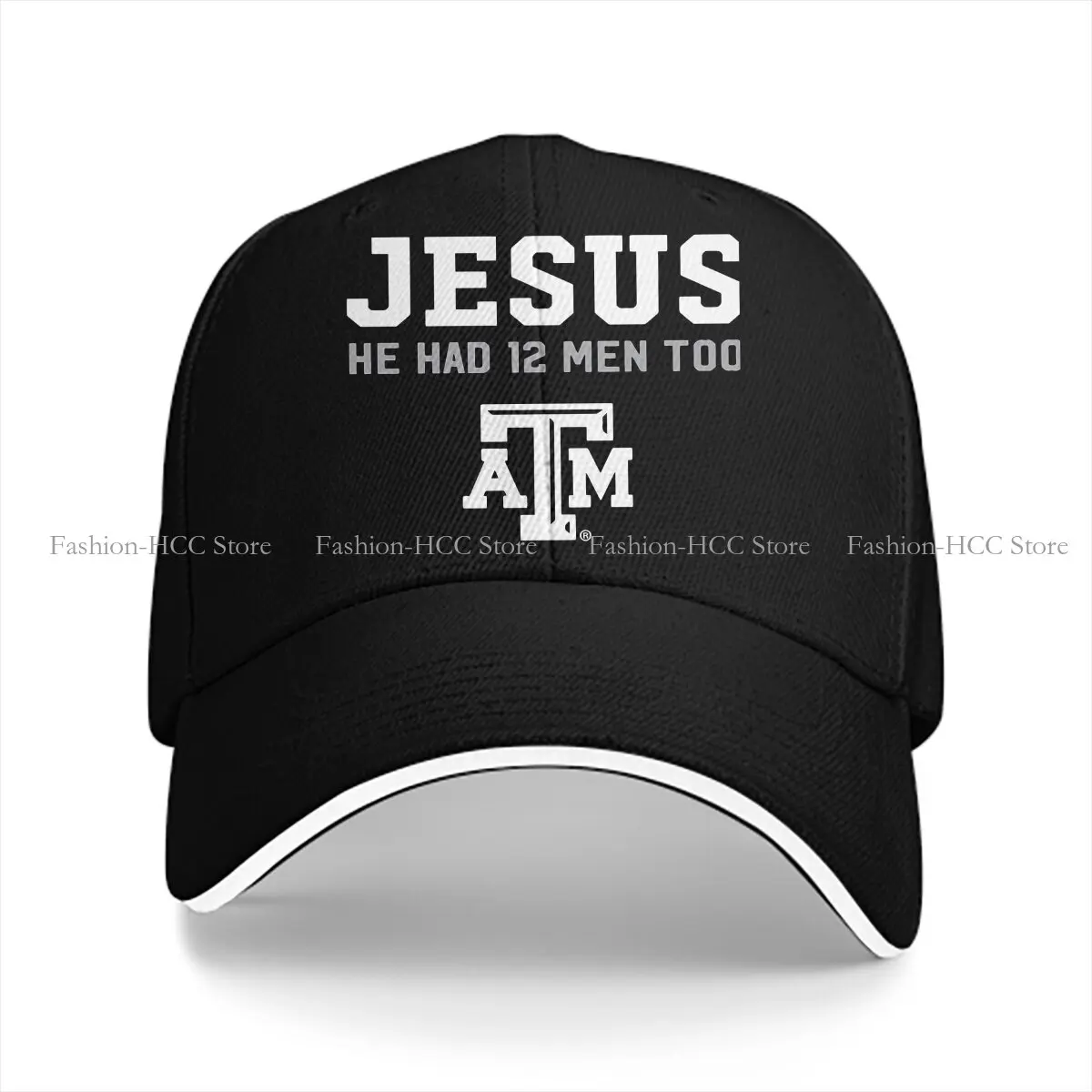 He Had 12 Men Too Atm Jesus Baseball Cap Men Hats Women Visor Protection Snapback Jesus Christ Caps