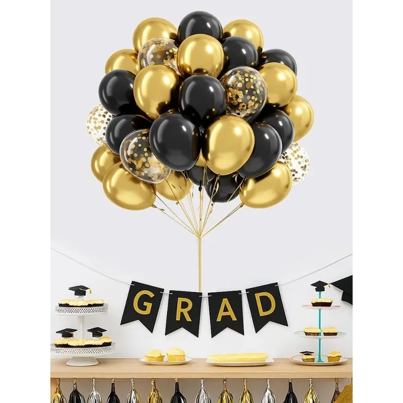 【~ NEW A25M】Confetti Balloons - Premium Latex Balloons for Elegant Celebrations, 50 Pack, Perfect for Weddings, Birthdays
