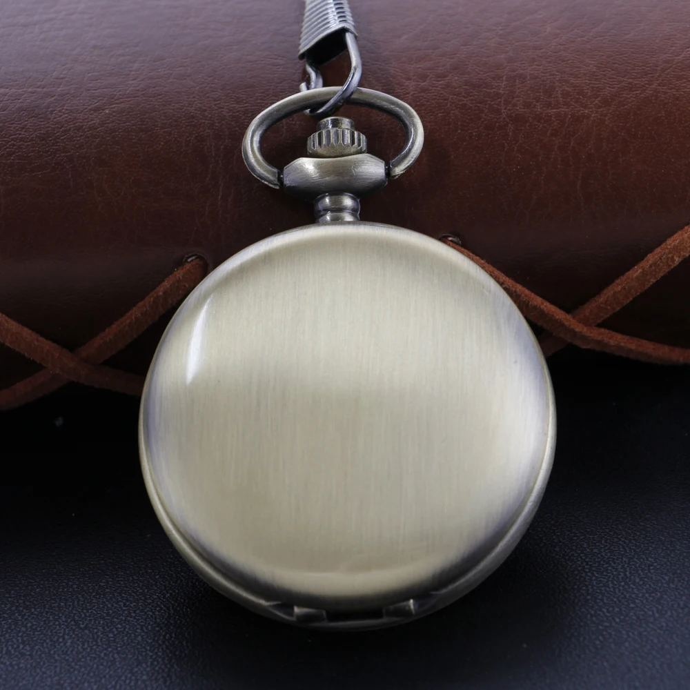 Vintage Classic Design Unisex Fashion Roman Digital Quartz Steam Punk Pocket Watch Women's Necklace Pendant with Chain Gift