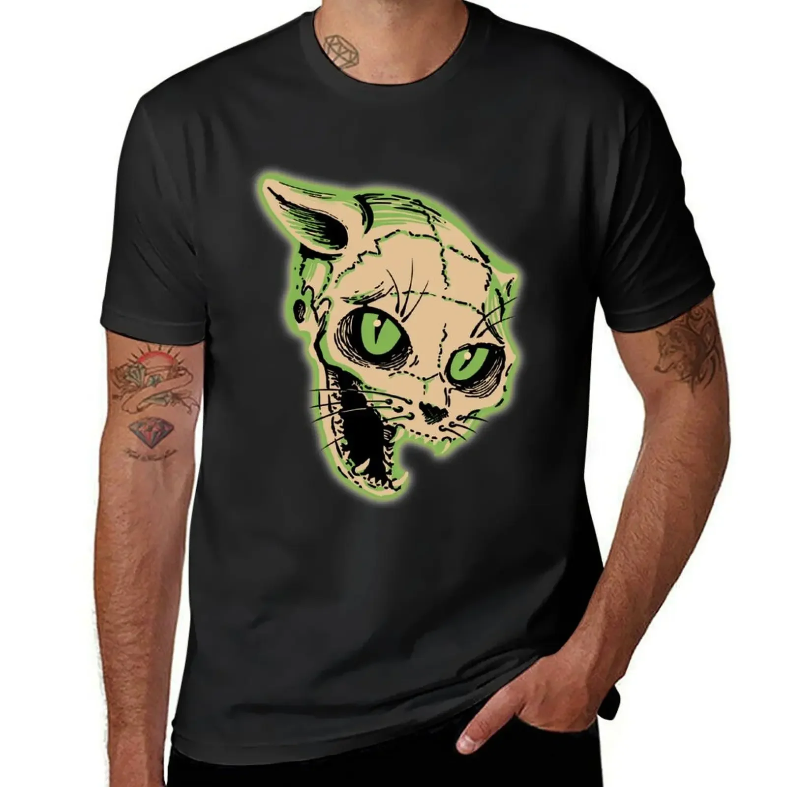 

Beistle Cat Skull - Vintage Halloween T-Shirt rapper graphic tees graphic shirts fashion shirts mens graphic t-shirts pack