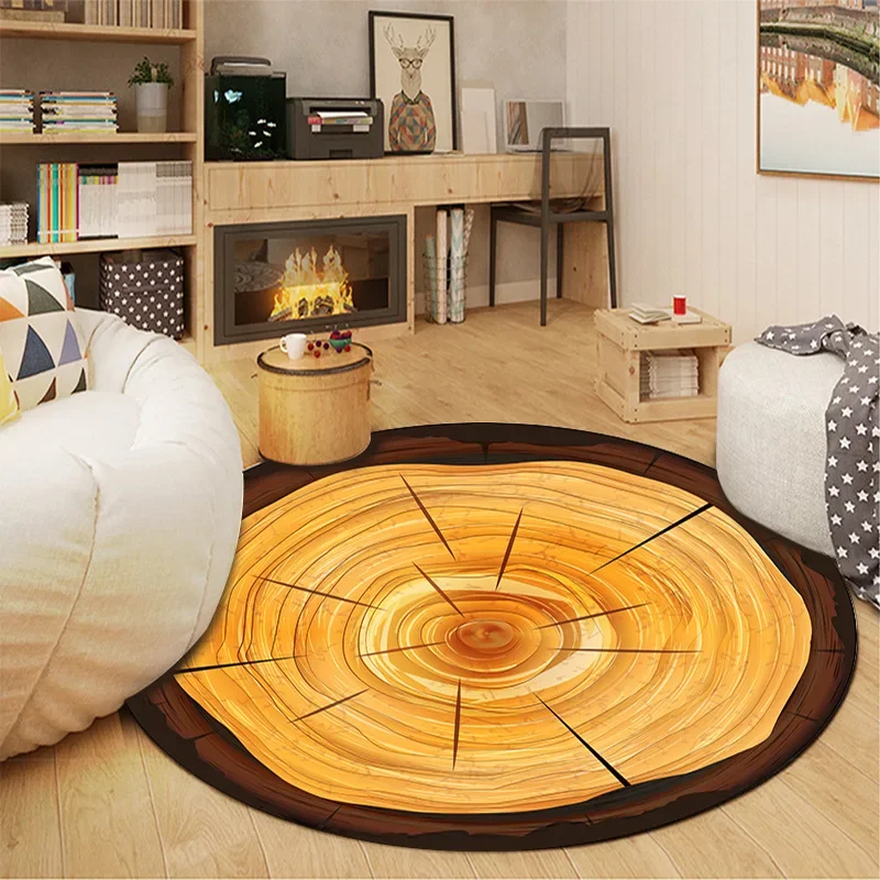 Cross border household abstract annual ring circular carpet living room coffee table carpet sofa mat office fashionable carpet