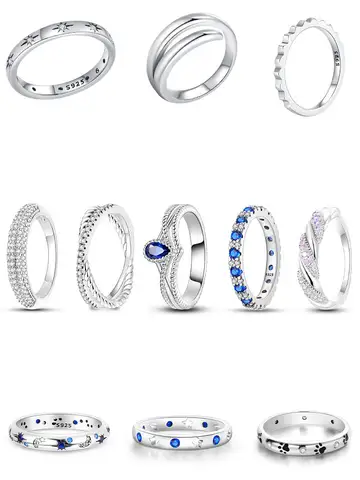 ZYWANY Simple Stackable Ring For Women Classic Daily Wear S925 Sterling Silver Ring Fashion Jewelry Fine Anniversary Gift Love