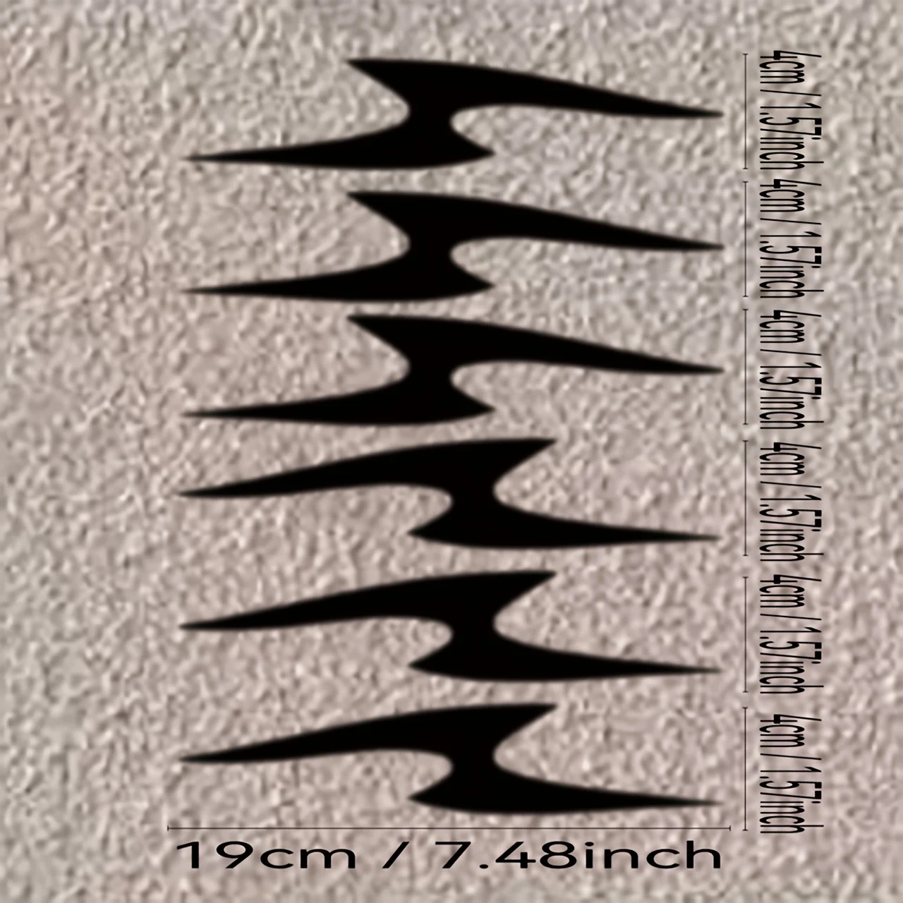 1 Juego de pegatinas de vinilo con diseño dinámico elegante rojo y negro para casco, decoración artesanal de coche (pegatinas decorativas de estilo llama/delgado)