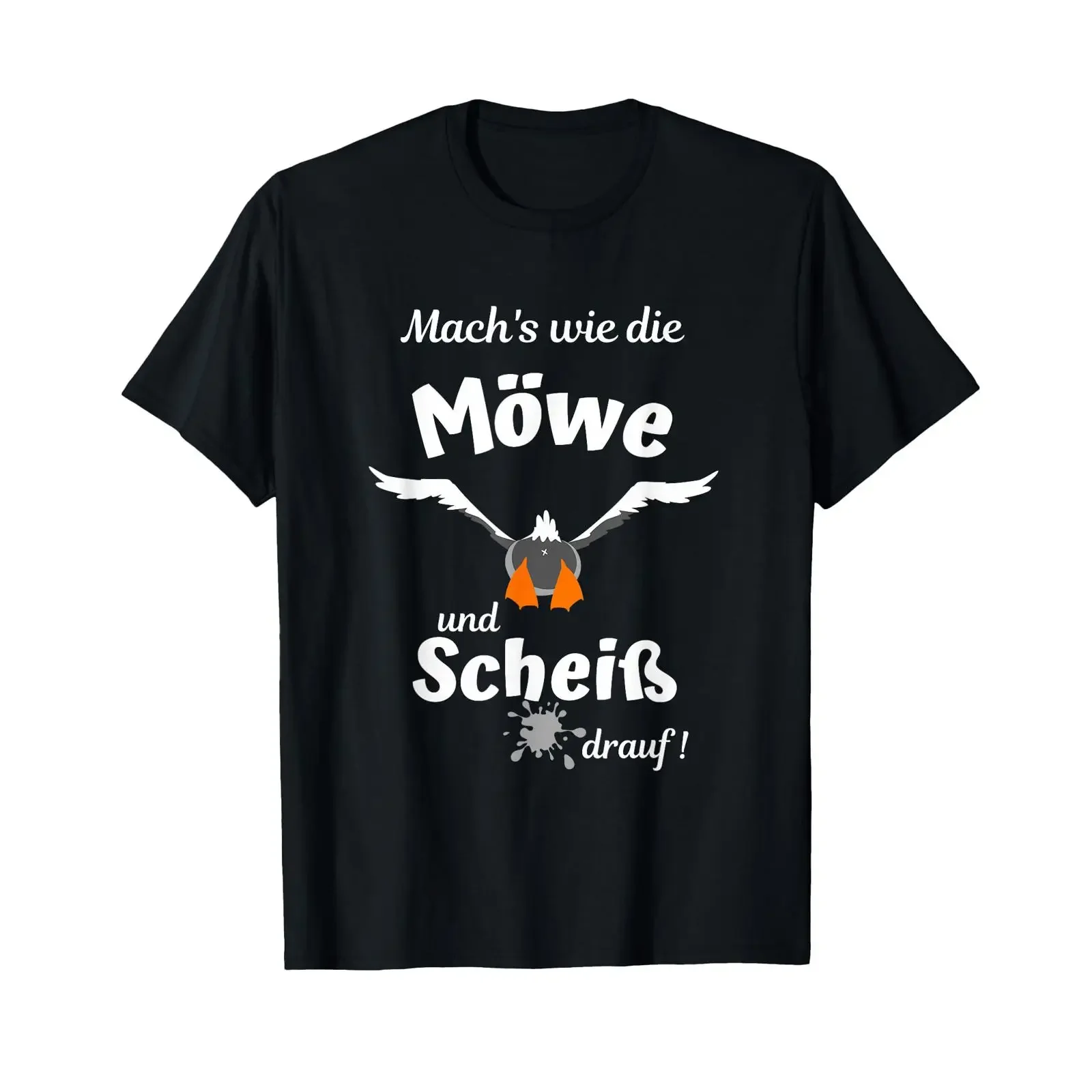 Baltic Sea Fun Do it like the seagull and screw T shirt vintage Washed Comfortable Stylish homme Stretched Casual streetwear
