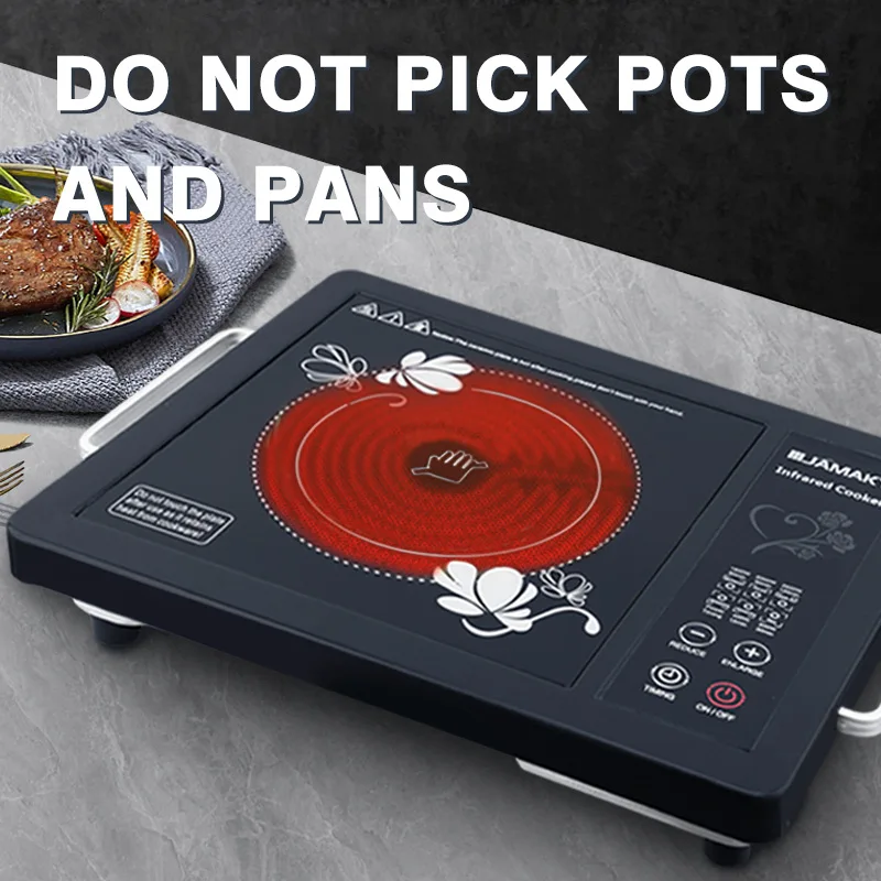 Portable Induction Cooker Energy Saving Light Wave Cooker 2200W Household Small Electric Ceramic Cooker Countertop Burner